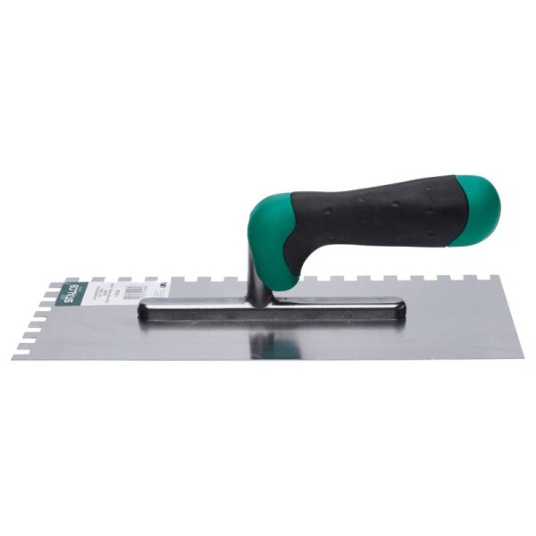 Hladítko nerezové 280 x 130 mm, dvoukomponentní rukojeť, 8 x 8 zubů, STALCO