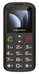 KrugerMatz Simple 923 černá / Telefon pro seniory / 4G / 1.77" / Dual SIM / 1000 mAh (KM0923-4G)