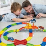 MalPlay Svítící autodráha 360 dílů + 2 auta