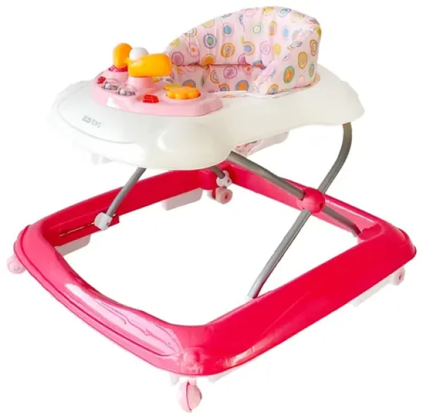 ECOTOYS Chodítko interaktivní růžové / od 6 měsíců (J-888E PINK)