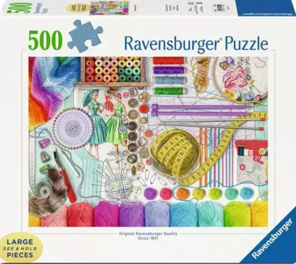 RAVENSBURGER Puzzle Šicí koutek XXL