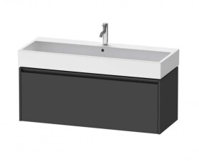 DURAVIT - Ketho.2 Umyvadlová skříňka 44x118x46 cm, 1 zásuvka, grafit mat K25079049490000