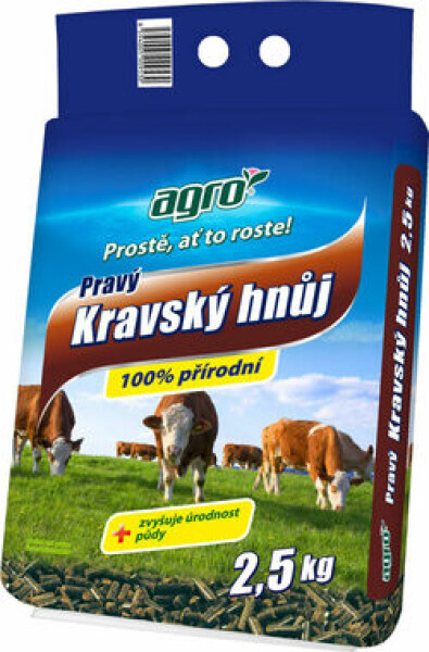 Agro pravý kravský hnůj 2,5 kg