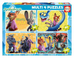 Puzzle Zootropolis 2 4v1 (50,80,100,150 dílků)