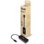 CLUB3D USB síťový adaptér USB 3.2 Gen1 TYPE C na LAN (RJ45) / 2.5Gbps (CAC-1520)