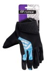 Rukavice FORCE MTB POWER, černo-modré (Barva černo-modrá, velikost M)