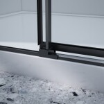 GELCO - DRAGON BLACK Sprchové dveře do niky 1500 čiré sklo, GD4615B GD4615B