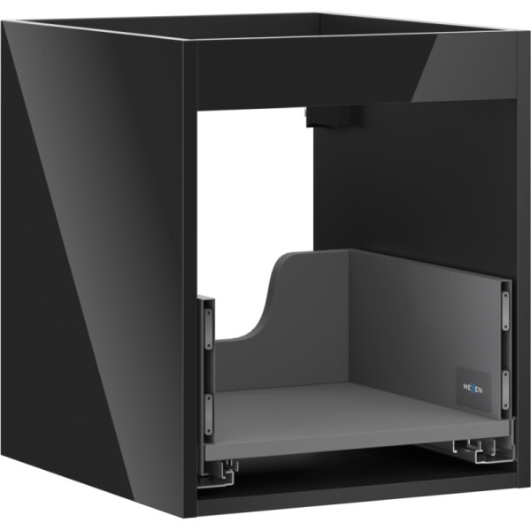 MEXEN - Box-A skříňka pro umyvadlo 40, 1 šuplík, černá lesk 91AX0-0400-470-1-70