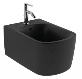 KLUDI - Resa S Závěsný bidet, otvor pro baterii, matná černá 27BIW0139