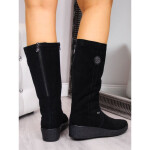 Rieker W R237 nepromokavé zateplené boty z ovčí vlny z nubuku 38