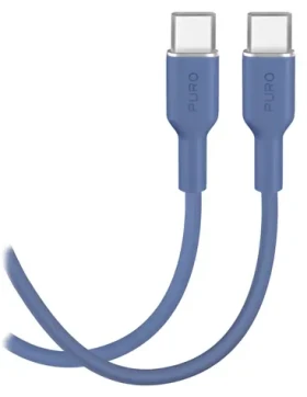 Puro Ice Blue / Datový kabel / USB-C - USB-C / 25 W / 1,5 m