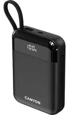 CANYON OnPower 104 černá / Powerbanka / 10000mAh / USB-C / Lightning / 22,5W (CNS-CPB104B)
