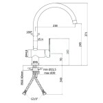 PAFFONI - West Dřezová baterie, chrom WS180CR