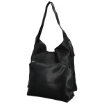 Trendy dámská koženková kabelka na rameno Karix, černá