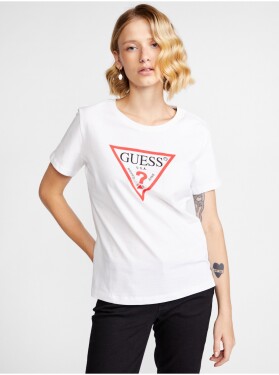 Bílé dámské tričko Guess dámské
