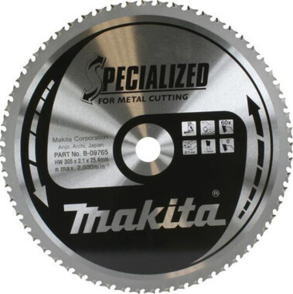 Makita Pilový kotouč na kov B-09765 Specialized, 305x25.4mm, 60 zubů