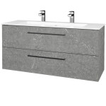 Dřevojas - Umyvadlová skříňka GIO SZZ2 120 - D20 Galaxy / Úchytka T06 / D20 Galaxy 406929H