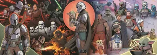 Trefl - Puzzle - Panoramatické puzzle The Mandalorian: Dobrodružství