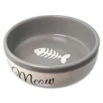 Magic Cat Miska Meow keramická bílo-šedá 13.4x4cm 170ml (453-80933)