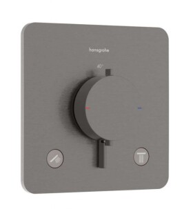 HANSGROHE - Ecostat Comfort Q Termostatická baterie pod omítku, pro 2 spotřebiče, kartáčovaný černý chrom 33713340