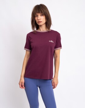 Tričko Patagonia W's Fitz Roy Foothills Ringer Tee Berry Fig
