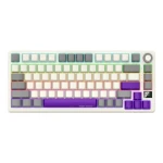 Lorgar KBP7075W (CZSK) béžová / bezdrátová herní klávesnice 75% / CZSK / 2.4GHz / BT 5.0 / RGB (LRG-KBP7075W-RT-CS)