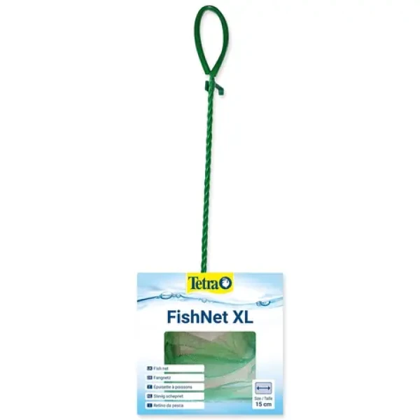 Tetra akvarijní síťka XL 15 cm / Síťka do akvária / Nylon / Zelená (A1-724471)