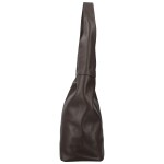 Stylová dámská kožená kabelka na rameno Hayley, tmavě hnědá