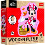 Dřevěné Puzzle 50 dílků Disney Minnie