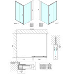 POLYSAN - EASY obdélníkový sprchový kout 1000x900, čiré sklo L/P varianta EL1015EL3315