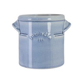 Strömshaga Keramický obal na květiny Brobacka Light Blue 1 L, modrá barva, keramika