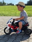 Mamido Dětská elektrická motorka BMW S1000RR tříkolka červená
