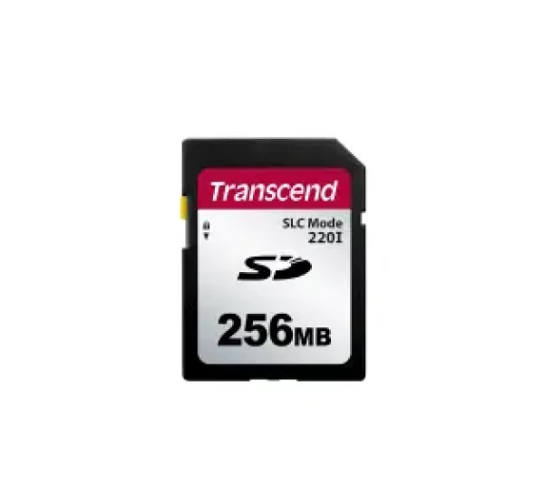 Transcend SD SLC Mode 220I 256GB / průmyslová paměťová karta / Rychlost čtení až: 22 MBs / Rychlost zápisu až:20 MBs (TS256MSDC220I)