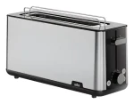 Braun PurShine HT 1610 BK černá / Topinkovač / 1030 W / 2 topinky / 8 úrovní opékání / nástavec na ohřev pečiva (0X23010043)