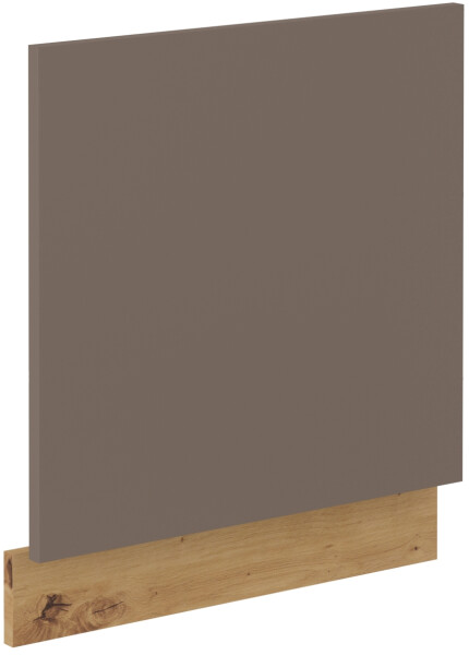 Dvířka na vestavnou myčku nádobí Bolonia ZM 570x596 Barva korpusu: Dub artisan, Barva dvířek: Truffle Grey