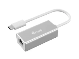 Equip stříbrná / Adaptér / USB-C - RJ45 / Gigabit Ethernet / 0,15 m (133454)