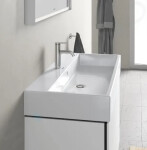 DURAVIT - Vero Air Umyvadlo 1000x470 mm, s přepadem, otvor pro baterii, WonderGliss, bílá 23501000001