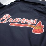 New Era Pánská bunda Atlanta Braves MLB Quarter Zip Windbreaker Velikost: S