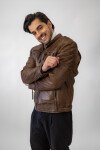 Pánská Kožená Bunda Allesio Aged Brown Brixton Hnědá Velikost: 6XL