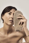 Meraki Sada na mytí a masáž těla Jute Nature, přírodní barva, textil