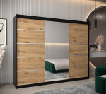 Šatní skříň Abi V2 Barva korpusu: Dub Sonoma, Rozměry: 200 cm, Dveře: Dub sonoma