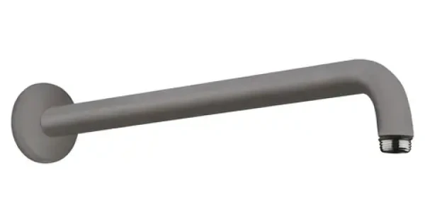 Hansgrohe Sprchové rameno 39 cm kartáčovaný černý chrom / Sprchové rameno / úhel 90° / mosaz / připojení G 1 (27413340)