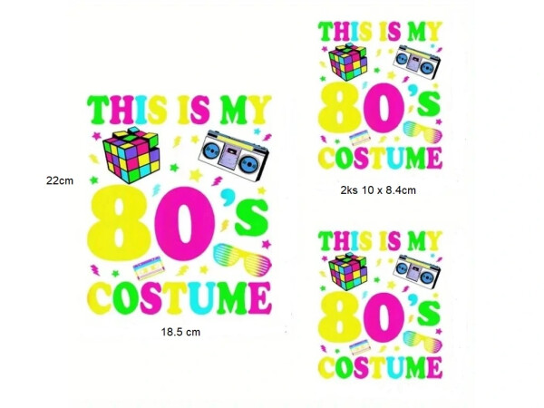 Dovoz Nažehlovačka 80. léta 3 ks This Is My