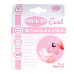 Docraft 3D transparentní gelové body průměr 9 mm 250 ks