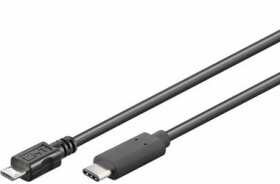 PremiumCord propojovací kabel USB 3.1 type C na USB 2.0 micro-B černá 1m (ku31cb1bk)