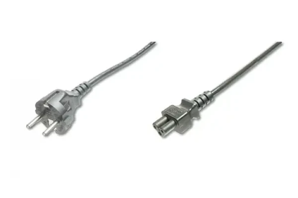 Digitus černý / Napájecí kabel / CEE 7/7 / IEC C5 / 0,75 m (AK-440115-008-S)