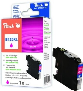 Peach LC-125XL alternativní cartridge / pro Brother DCP-J4510 / 14 ml / purpurová (317213)