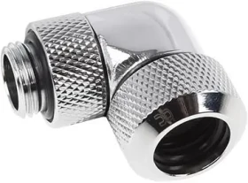 Alphacool Eiszapfen 13mm chromová / Šroubení HardTube / 90° / G1/4" / mosazné a akrylové trubky (17392)