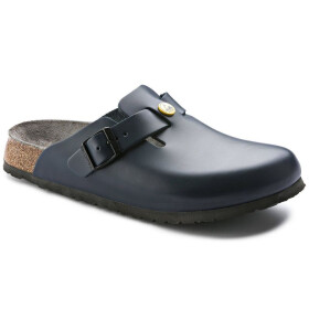 Dámské dřeváky Birkenstock Boston ESD Blue z přírodní kůže úzké úzké (0061388) 42