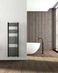CERANO - Koupelnový radiátor Franko - středové připojení 50mm/boční - 514W - černá matná - 1600x500 mm CER-429649